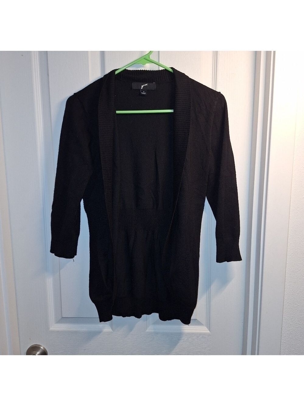 GNW Black Open Front Cardigan Size Small
